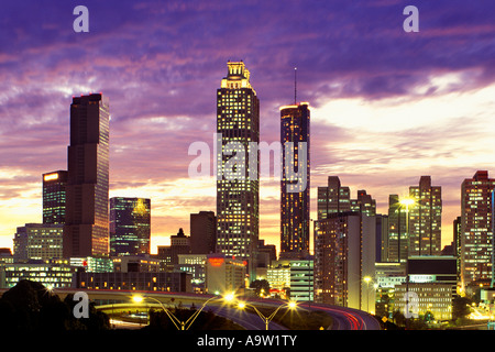 DOWNTOWN SKYLINE ATLANTA GEORGIA USA Stock Photo