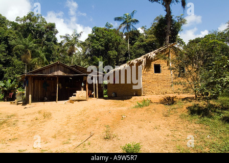 Family of Guarani Indians in the village of Boa Vista in the Atlantic ...