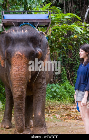 GIRL RIDING ELEPHANT Stock Photo - Alamy
