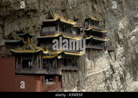 The Hengshan Hanging Temple / Monastery on Mount Heng at Datong, Shanxi, China Stock Photo