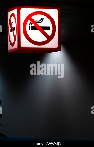 No smoking signs Seeb International airport Muscat Oman Stock Photo - Alamy