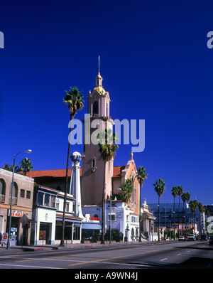 CROSSROADS OF THE WORLD CHURCH OF THE SACRED SACRAMENT  SUNSET BOULEVARD HOLLYWOOD LOS ANGELES CALIFORNIA USA Stock Photo