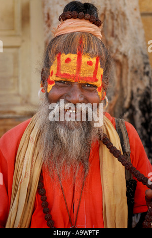Holyman The Golden city of Jaisalmer Rajasthan India Stock Photo