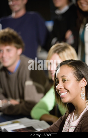 Students sitting in the classroom Stock Photo