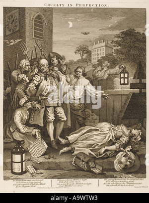 Hogarth Crueltystage 3 Stock Photo