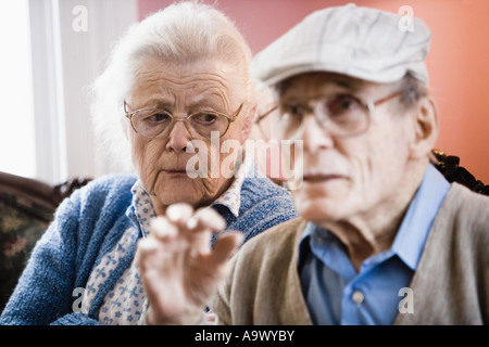 Headshot of senior couple Stock Photo