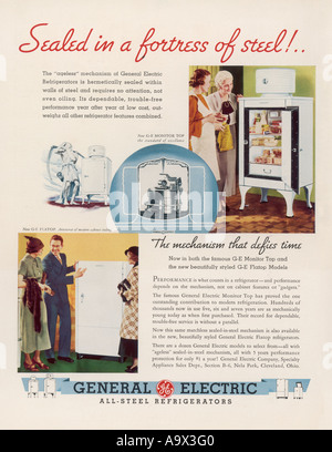 Fridge Ad Fortune 1935 Stock Photo