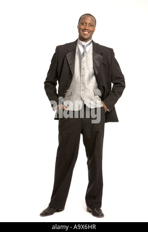 Attractive and happy young man on his wedding day Stock Photo