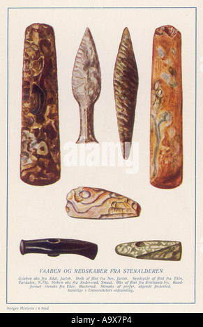 Stone Age Artifacts Stock Photo