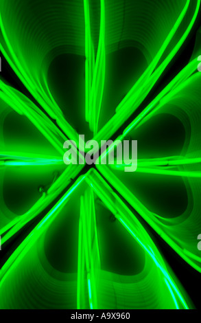 neon shamrock Stock Photo
