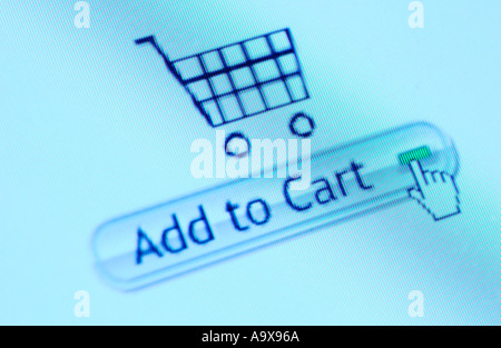 Add to cart online shopping Stock Photo