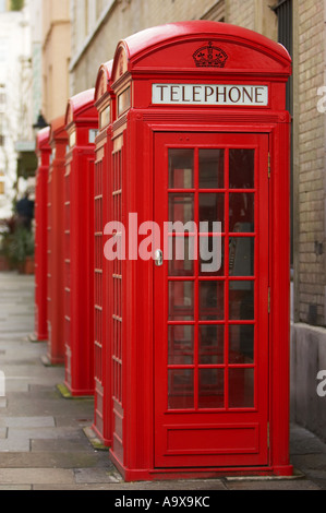 K2 Telephone boxes london uk Stock Photo