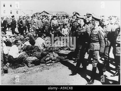 Himmler Visits Camp Stock Photo
