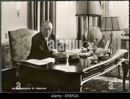Konrad Adenauer Stock Photo