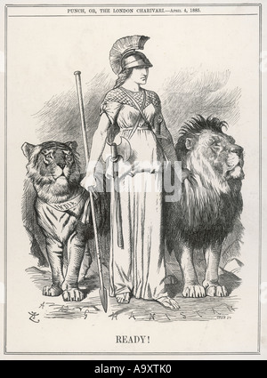 Britannia And Her Pets Stock Photo