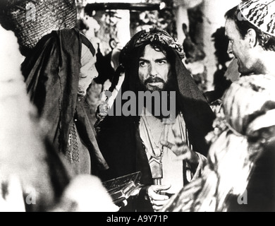 MONTY PYTHON'S  LIFE OF BRIAN - 1979 Hand Made film with George Harrison centre and John Cleese at right Stock Photo