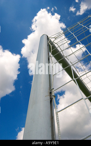 football goal top left corner Stock Photo