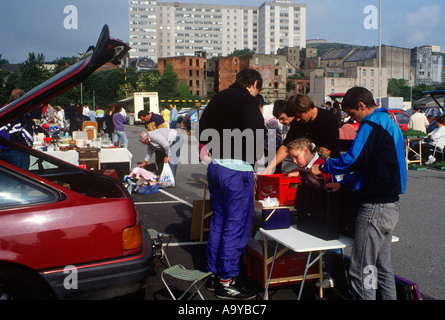 Uk Wales Swansea Car Boot Sale Stock Photo 1539311 Alamy