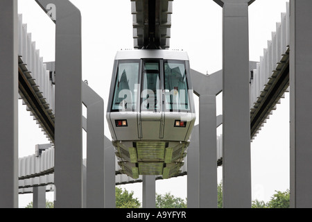 SkyTrain, suspension railway, airport Duesseldorf International, NRW, Germany Stock Photo