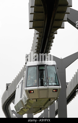 SkyTrain, suspension railway, airport Duesseldorf International, NRW, Germany Stock Photo