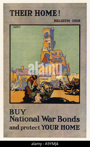 World War I British war bonds poster by Frank Brangwyn, ca. 1918 Stock ...