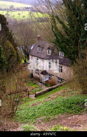 Childhood home of  Laurie Lee  in Slad, Gloucestershire Stock Photo