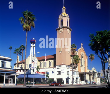 CROSSROADS OF THE WORLD CHURCH OF THE SACRED SACRAMENT  SUNSET BOULEVARD HOLLYWOOD LOS ANGELES CALIFORNIA USA Stock Photo