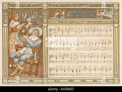 Pub Scene Crane 1883 Stock Photo - Alamy