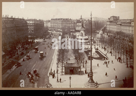 Place de la République Paris Photo ThL3n28 Stereo Vintage Argentique 
