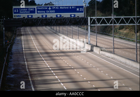 M25 motorway junction 10 Surrey England Stock Photo