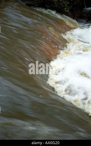 Water rushing over falls on Pilsupe river Kurzeme Latvia Stock Photo