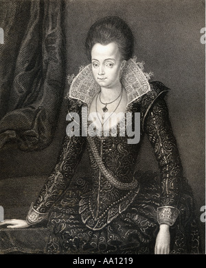 Lady Arbella Stuart also spelled Lady Arabella Stewart, 1575 - 1615. English noblewoman Stock Photo
