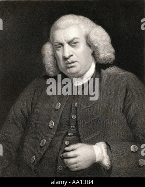 Samuel Johnson, 1709 - 1784. English  poet, essayist, moralist, literary critic, biographer, editor and lexicographer Stock Photo