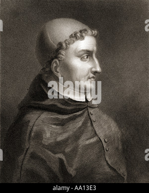 Francisco Jiménez de Cisneros, 1436 – 1517, aka Ximenes de Cisneros.  Spanish cardinal, religious figure, and statesman. Stock Photo