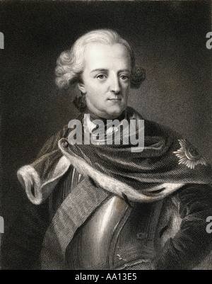 Frederick II aka Frederick the Great, 1712 - 1786.  3rd King of Prussia. Stock Photo