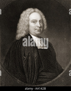 James Bradley, 1693 – 1762. English astronomer and priest who served as Astronomer Royal from 1742. Stock Photo