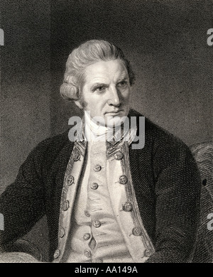 James Cook, 1728 - 1779. British naval commander navigator and explorer. Stock Photo