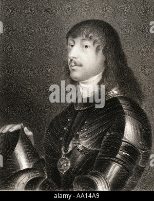 James Stanley, 7th Earl of Derby, 1607 - 1651, aka Lord Strange byname Great Earl of Derby.  English nobleman, peer and politician. Stock Photo