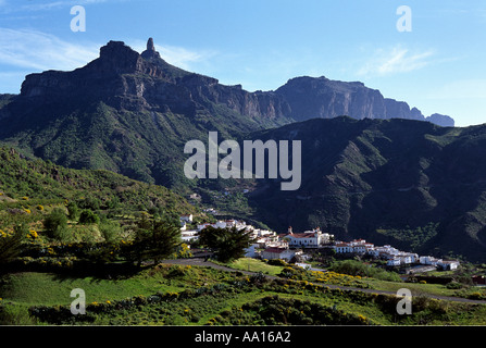 Spain Canary Islands Great Canary Roque Nublo Stock Photo