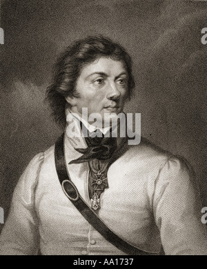 Andrzej Tadeusz Bonawentura Kościuszko, 1746-1817. Polish-Lithuanian military engineer, statesman, and military leader. Stock Photo