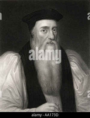 Thomas Cranmer, 1489 – 1556.  Leader of the English Reformation and Archbishop of Canterbury Stock Photo