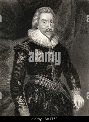 Walter Aston, 1st Lord Aston of Forfar, 1584 –1639.  English courtier and diplomat. Stock Photo
