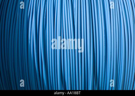 Blue cable Stock Photo