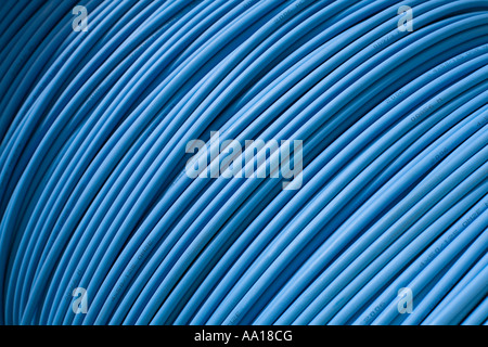 Blue cable Stock Photo