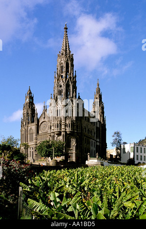 Spain Canary Islands Great Canary Arucas Cathedral Spain Stock Photo