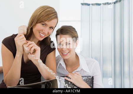 Two office workers Stock Photo