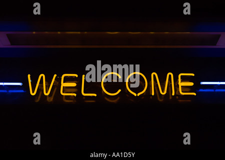 Welcome sign Stock Photo