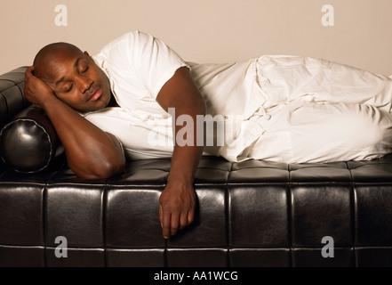 Man Sleeping Stock Photo