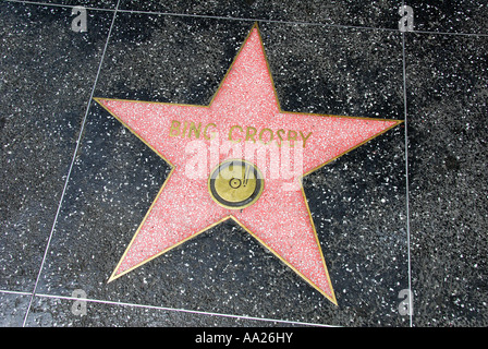 Bing Crosby star sign Stock Photo