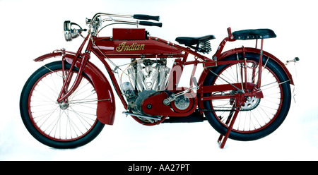 Indian 1915 Big Twin motor bike Stock Photo